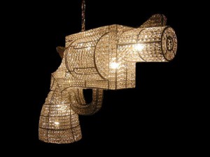 Your chandelier can even be shaped in a gun