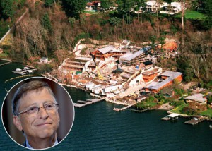 Microsoft guru Bill Gates has amassed a fortune and is not afraid to spend it on a fortress! The internet legend built ‘Xanadu’ in Washington State, the largest private residence in the US, for a whopping $55 million in 1997.