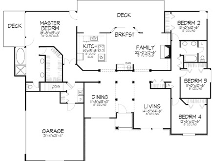 Single line with One bedroom detached