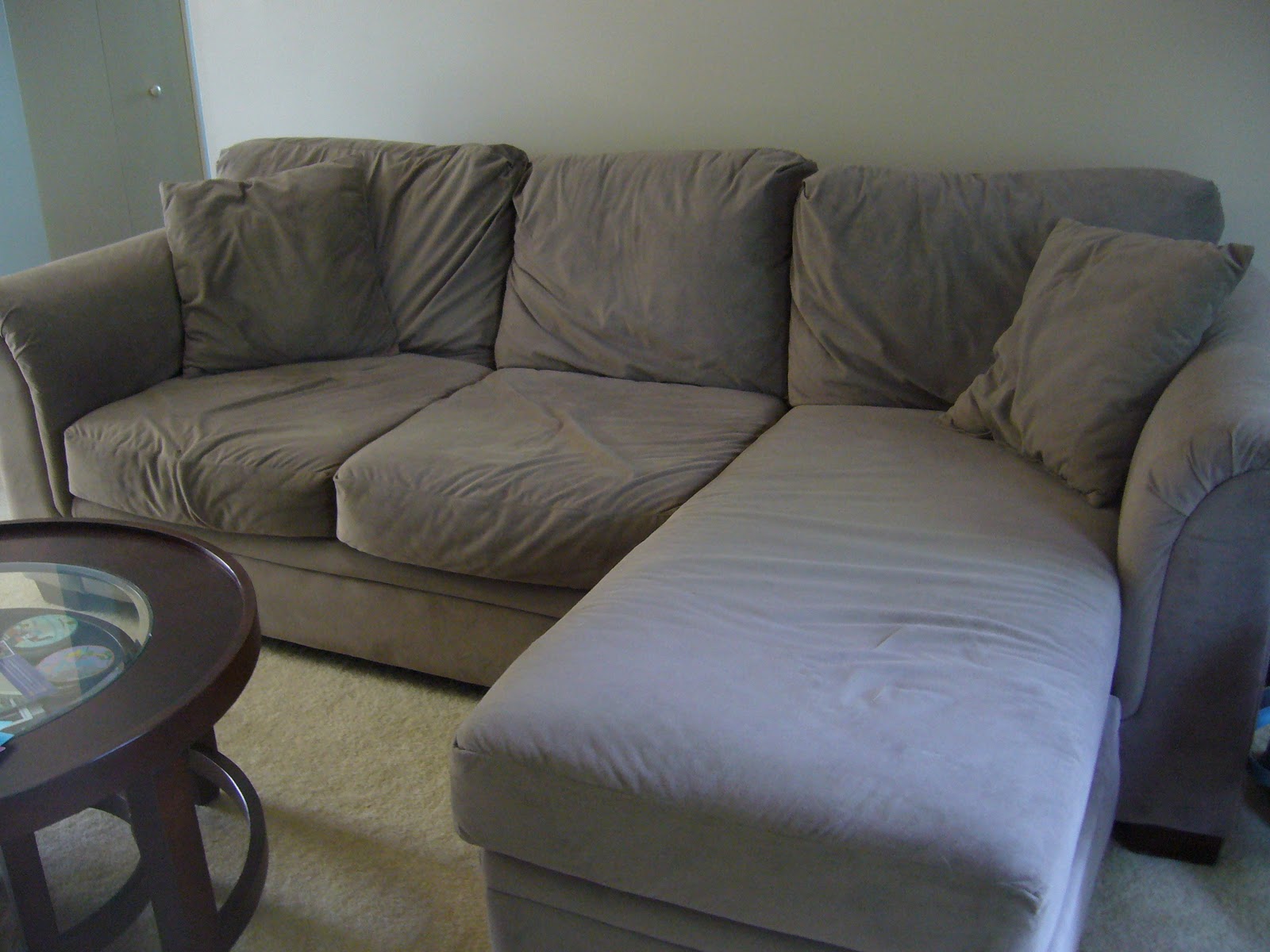 crumpled sofa