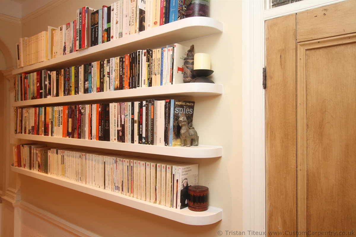 Multipurpose Bookshelves System, Books As Floating Shelves