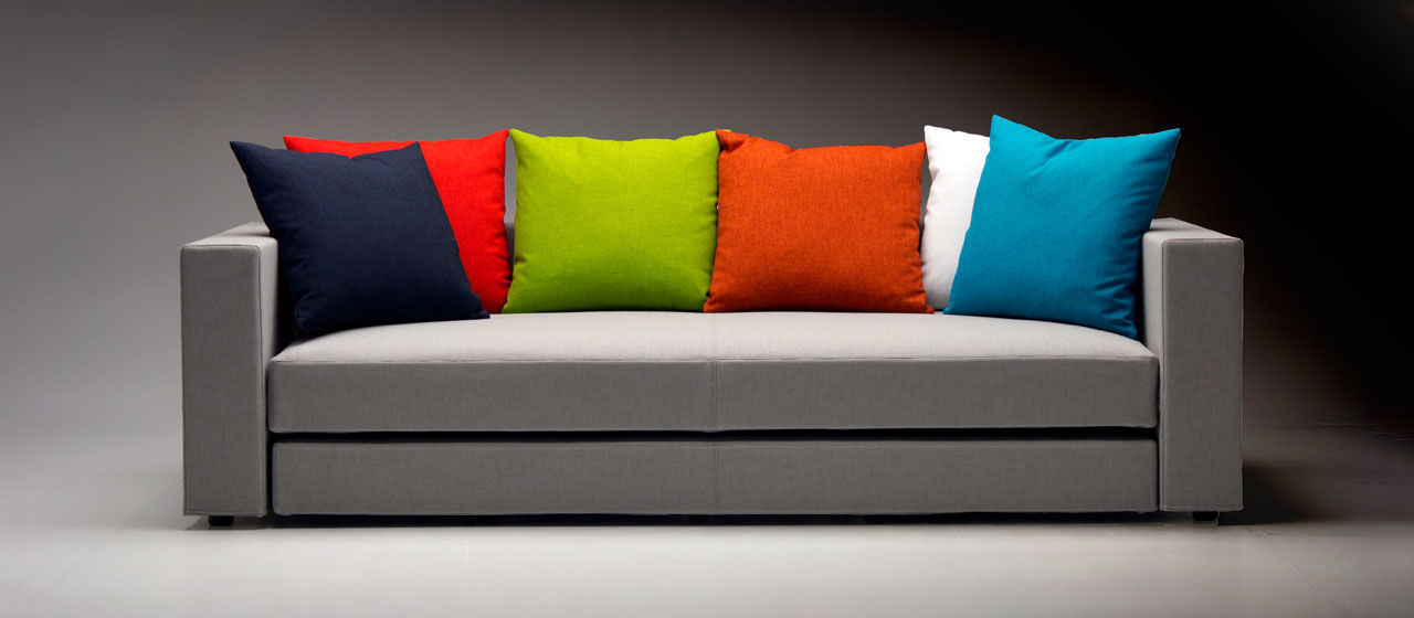 Bed sofa / contemporary / linen