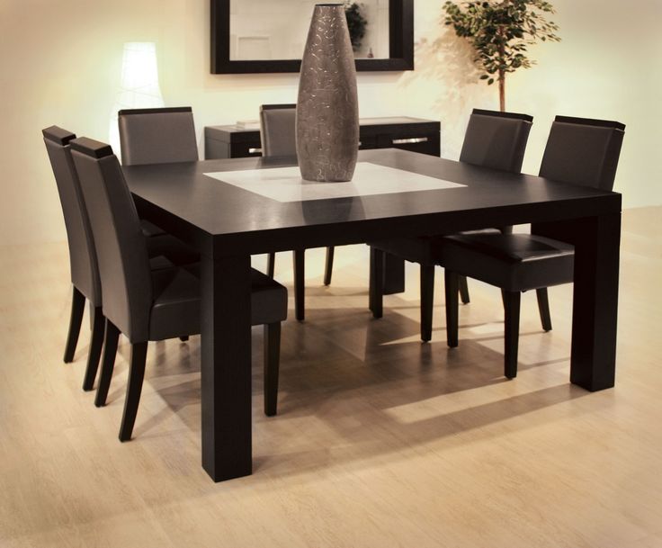 Square shaped dining table